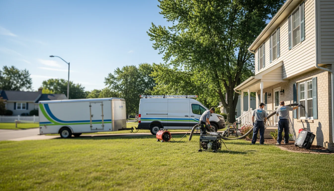 Flooded Basement Restoration And Cleanup With Repair in Tribune, KS near me